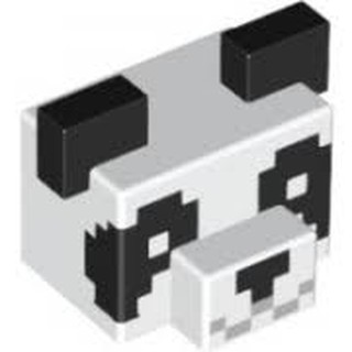 小荳樂高 Lego 創世神系列minecraft 貓熊頭 熊貓頭head 蝦皮購物