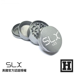 [H Market] 美國原裝進口 SLX V2.5 陶瓷塗層 不沾黏 研磨器 小型 銀色 四層 磨碎器 Grinder