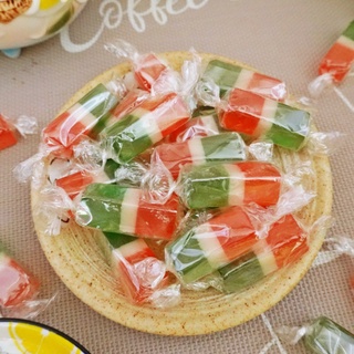 【食尚三味】古早味三色軟糖 600g 三色糖 QQ糖 三色軟飴 過年軟糖 傳統軟糖 派對活動 軟糖 (臺灣糖果)