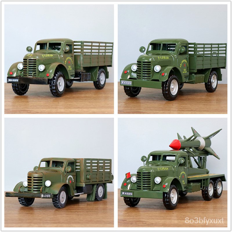 樹懶懶解放重型運輸軍卡車模型擺件紀念品軍迷禮物當兵留念退役軍人禮物