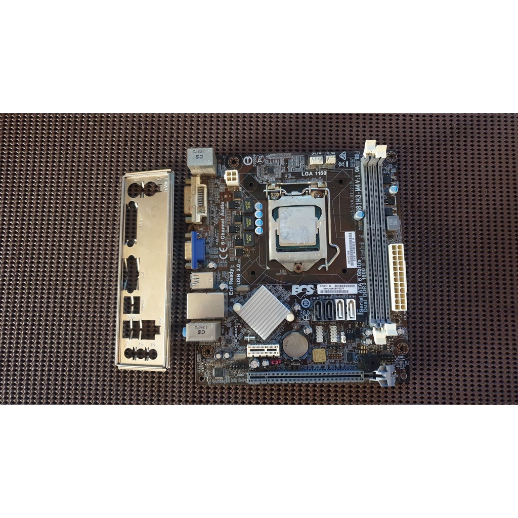 ECS H81H3-M4 V:1.0A 主機板 二手良品LGA1150 +CPU G1840