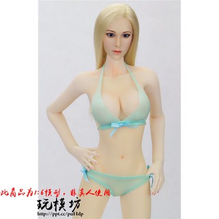 【玩模坊H-090】1/6 12吋 （ 淺綠 ）泳裝 泳衣 比基尼 內衣 內褲 模型