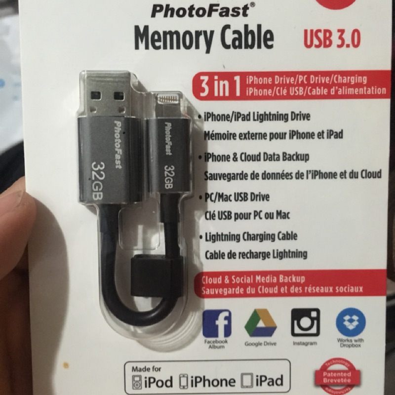 Photofast Memory Cable 32G USB3.0