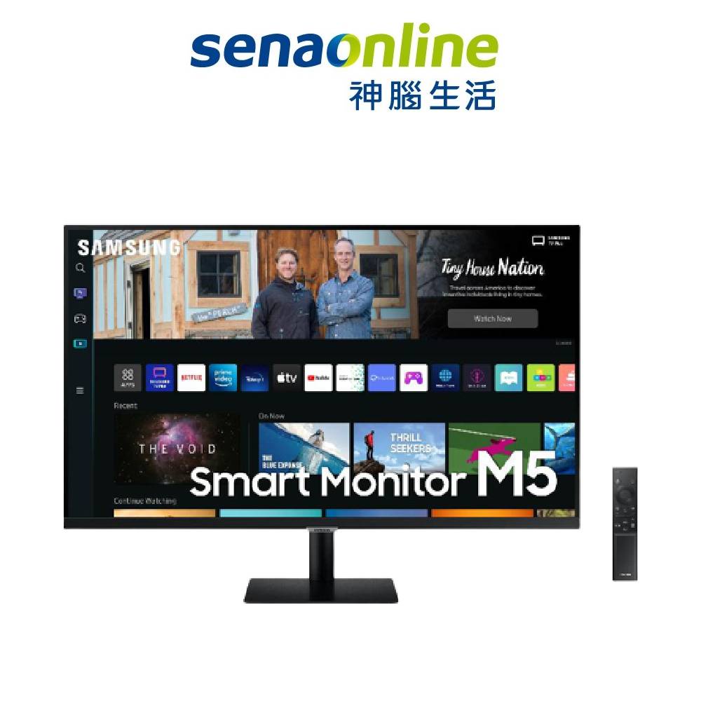 SAMSUNG 三星 27吋聯網智慧螢幕 M5 (2022) 黑 (S27BM500EC)