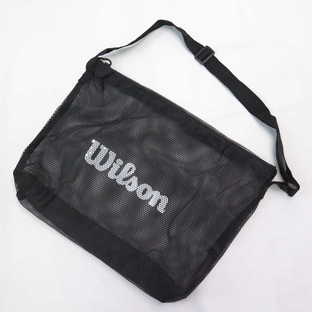 WILSON 維爾遜 單顆裝側背網袋 籃球網袋 WISGBBAG 黑【iSport愛運動】