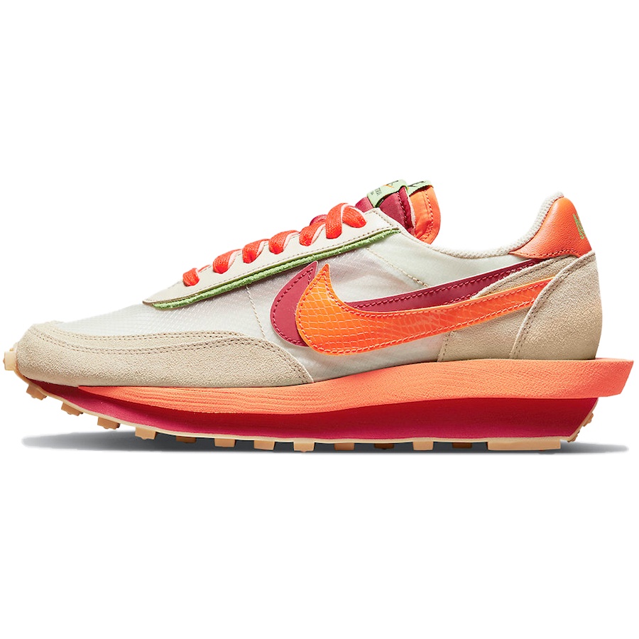 【小八】Nike x sacai x CLOT LD Waffle Orange Blaze 橘紅 DH1347-100