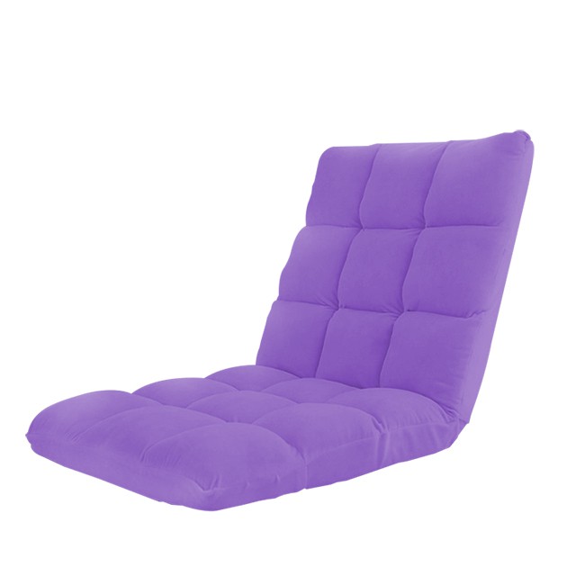 日式 五段可調式摺疊懶人沙發椅 粉嫩紫(F0017-P)
