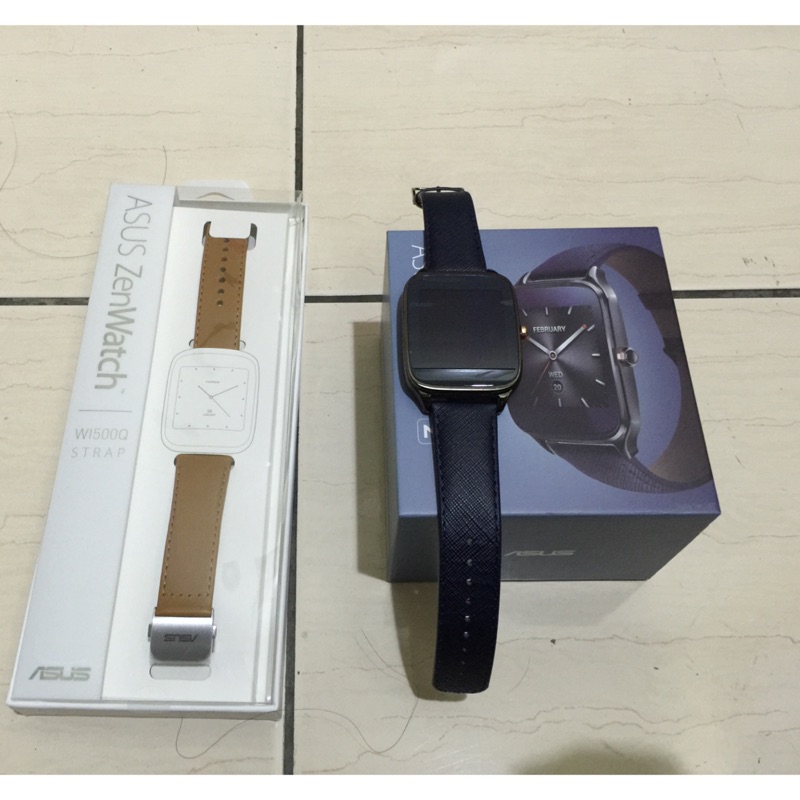 賣12月26號買的zenwatch2 伯爵藍錶帶款
