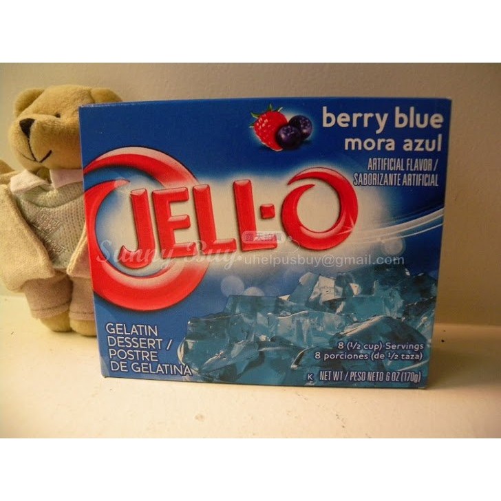 【Sunny Buy】◎現貨◎ 美國 Jell-O果凍粉 (藍色莓果口味) 果凍粉 簡單方便又好吃 170g/盒