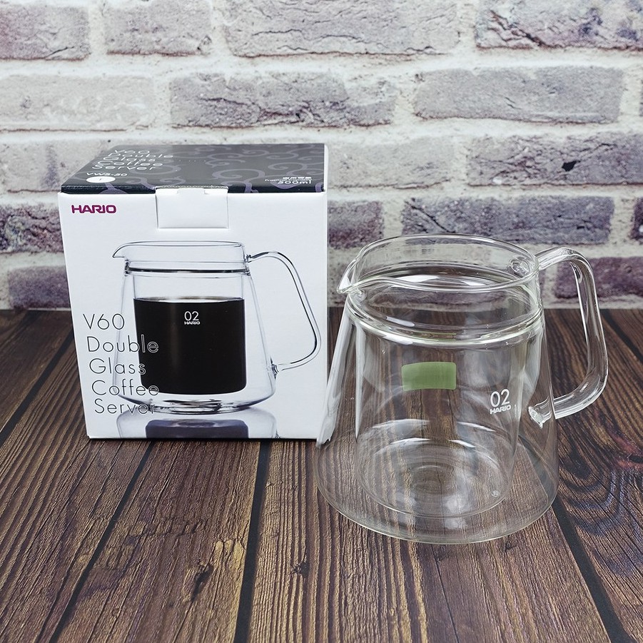 【HARIO】雙層咖啡壺500ML✰VWS-50T✰雙層玻璃設計/保溫質感兼具/造型美觀/手沖咖啡【公司貨/附發票】