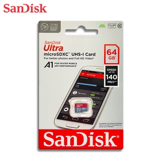 保固公司貨 SANDISK Ultra 140M A1 micro SD 64GB 128GGB 記憶卡