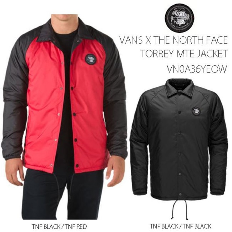 vans x the north face torrey jacket