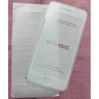 台灣 iphone6 iphone6S PLUS 白 霧面滿版玻璃貼 霧面玻璃貼 玻璃保護貼 霧面鋼化玻璃 鋼化9H