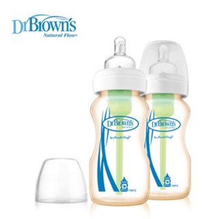 美國布朗博士DR. BRONNER'S防脹氣寬口兩用PESU塑膠奶瓶