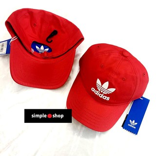 【Simple Shop】ADIDAS Originals老帽 三葉草老帽 adidas老帽 鴨舌帽 亮紅 DJ0884