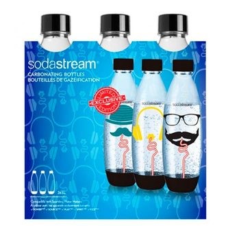 Sodastream 氣泡水機專用 寶特瓶 水滴瓶 Emoji 嬉皮士