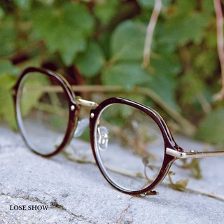 現貨-韓國ulzzang復古眼鏡框女小圓框文藝全框眼鏡個性眼鏡架男潮圓形超輕平光鏡55