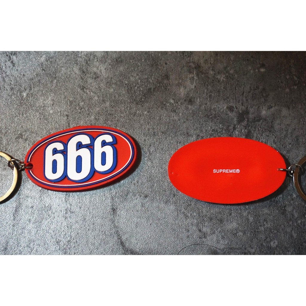 17SS Supreme 666 Keychain 鑰匙扣掛件數字666 配件| 蝦皮購物