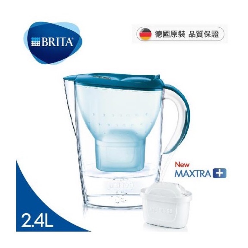 德國BRITA 馬利拉記憶型2.4L濾水壺／藍【內含濾芯x1】