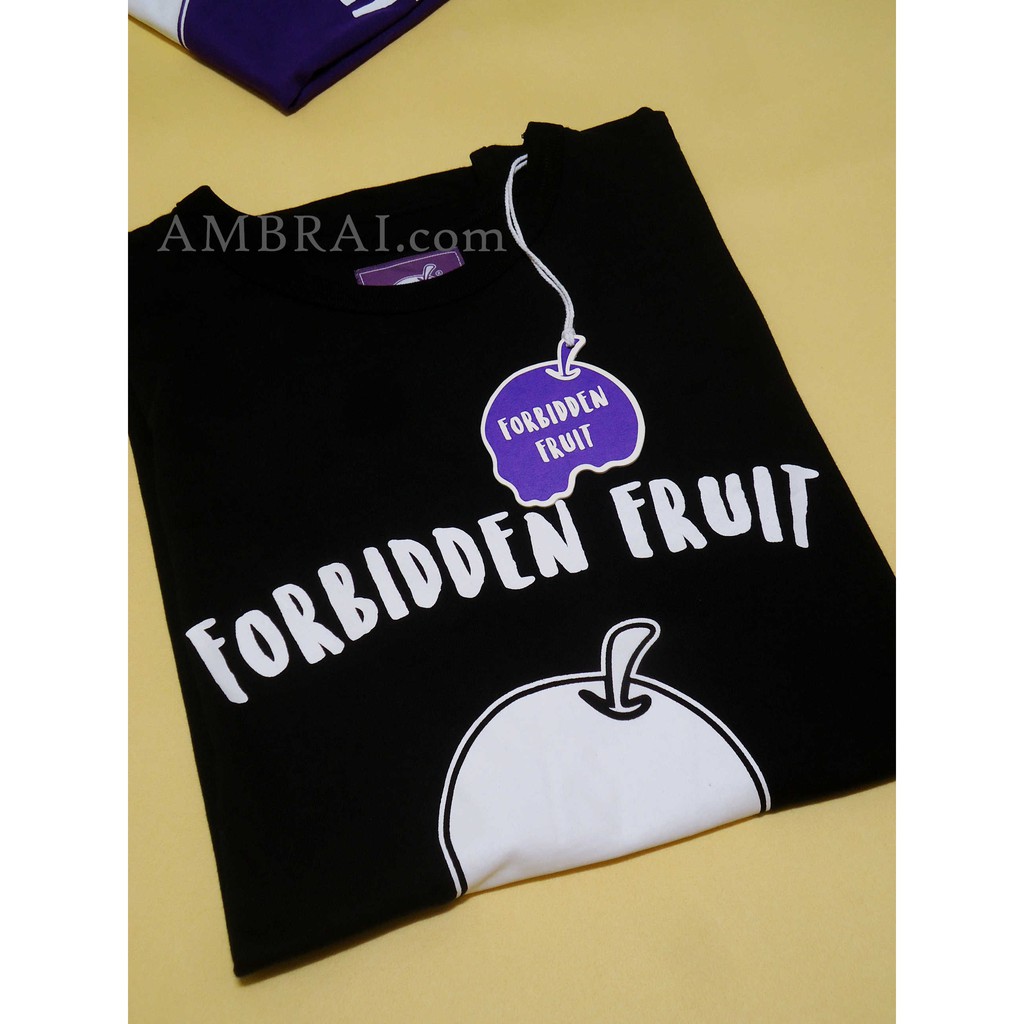 【AMBRAI.com】 Forbidden Fruit Outer Logo 禁果 短T AES 黃鴻升 小鬼 黑色