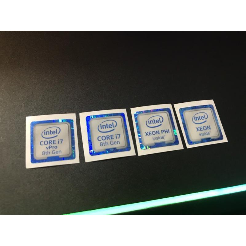 萊特 電腦精品 INTEL CPU 效能貼紙 8代 CORE WIN10 I7 WIN10