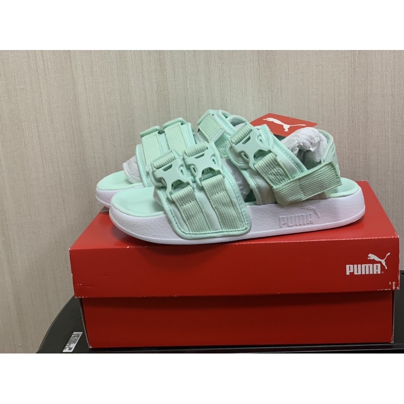 PUMA  LEADCAT YLM 19涼拖鞋 蘋果綠