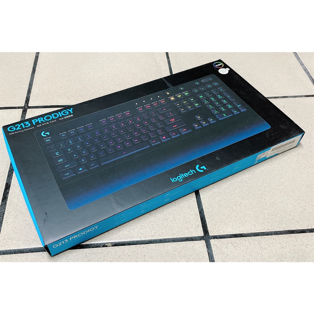 [二手8成新] Logitech/羅技/G213/PRODIGY/RGB/遊戲鍵盤/巨集