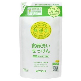 miyoshi 無新增洗碗精-補充包350ml 4537130100981 (超商一次最多10包超過請宅配)