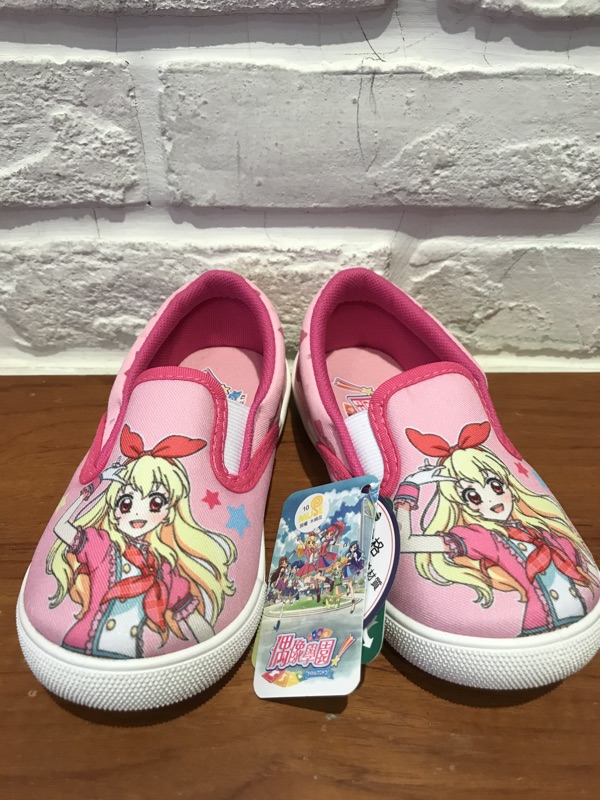 《全新現貨》(女童17cm)🌟超可愛👍粉紅色偶像學園輕便兒童布鞋