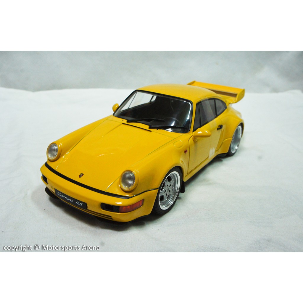 【特價現貨】1:18 Solido Porsche 911 RS 3.8 964 1990 黃色 ※合金可開※