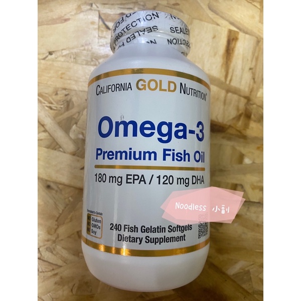 California Gold Nutrition Omega-3 魚油 100顆 240顆 現貨