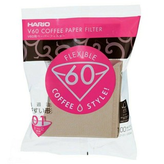 HARIO VCF-01 錐形 濾紙 01 無漂白 V60 (110入)︱咖啡哲學