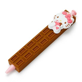 Hello Kitty 巧克力造型原子筆《深咖.草莓.愛心》自動筆.黑筆