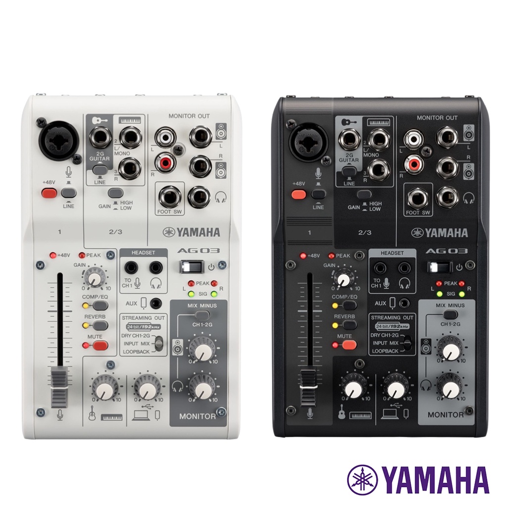 2022A/W新作送料無料 YAMAHA ヤマハ AG03 MK2 Black ブラック 配信用
