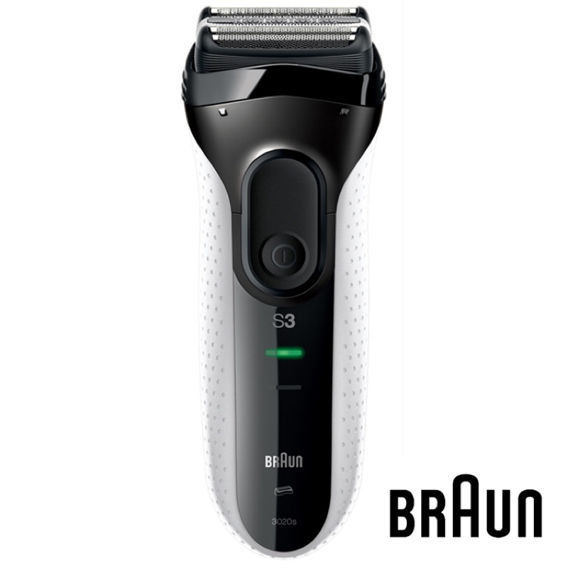 【百靈BRAUN】限時特價 新升級三鋒系列電鬍刀（白）3020s-W