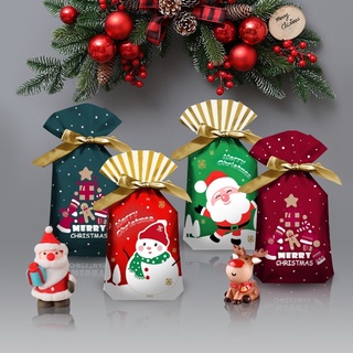 巧緻烘焙網 聖誕節 抽繩袋 聖誕老人 聖誕禮物 聖誕禮物包裝袋 糖果袋 禮物包裝袋 禮品袋 雪人 薑餅人，抽繩袋