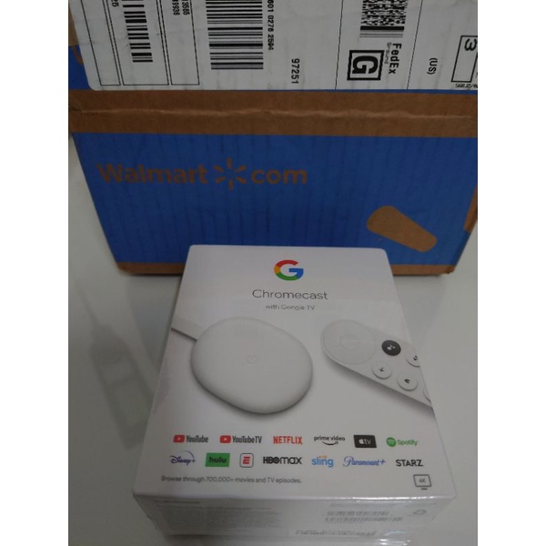 全新未拆 第四代 現貨 Chromecast with Google TV 白色 4K