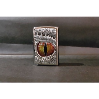 4953~日本進口*歐系*ZIPPO*Dragon's Eye『鐵甲龍眼 』鍍鉻*錫膏金屬板*編號:2002539