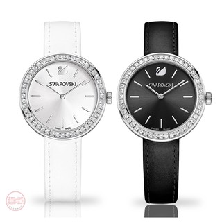 免運優惠 SWAROVSKI精品錶 48顆施華洛世奇水晶鑽錶 手錶 專櫃正品 附購買證明 黑/白百搭款