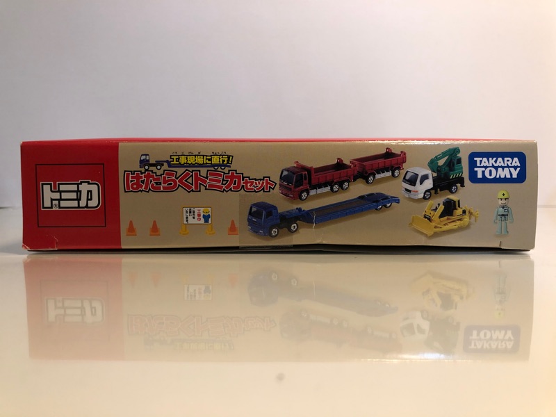 Tomica 日本絕版稀少工事現場低板車砂石車連結車推土機 蝦皮購物