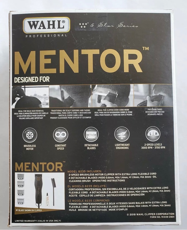 5 star mentor detachable blade clipper