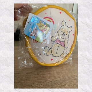 圓形萬用包 迪士尼 小熊維尼 化妝包 收納包 正版授權