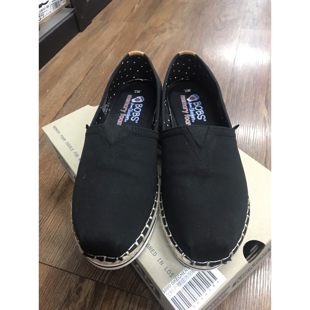 好樂市新莊店skechers 女帆布厚底休閒鞋bobs 蝦皮購物