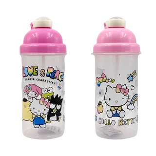 佳佳玩具 - KITTY 500cc 兒童彈蓋水壺 彈跳水壺 KT45週年 KT背帶式水壺 正版授權【37LH6831】