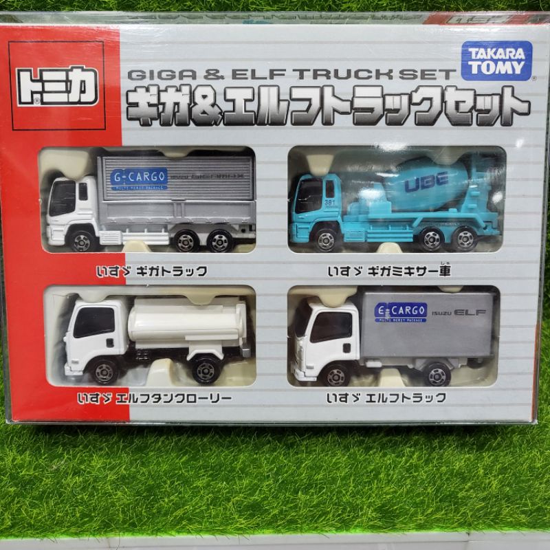 tomica tomy set 盒組 UBE水泥車 貨車 油罐車