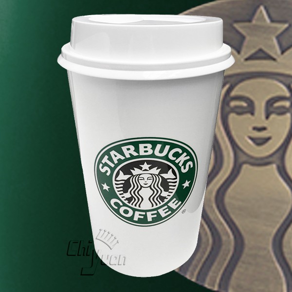 Starbucks 台灣星巴克 2011 女神Logo TOGO 經典品牌 儲物罐 隨行杯 1L 白女神 環保杯 胖胖杯