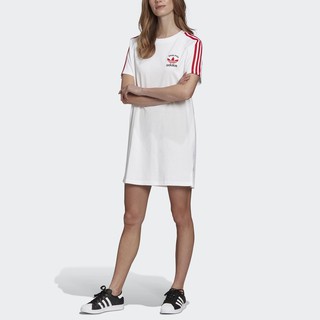 ⓉⒽⓇⒺⒺⒼ🔥ADIDAS EURO CUP 連身洋裝 短袖 長版 棉質 英格蘭隊 足球 三線 白色 女款 GP1913