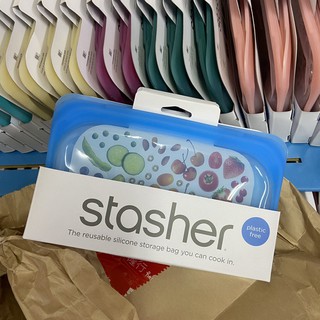 【美國Stasher】 白金矽膠密封袋 長形 保鮮 環保 可直接加熱 舒肥 矽膠保鮮袋 開發票給你