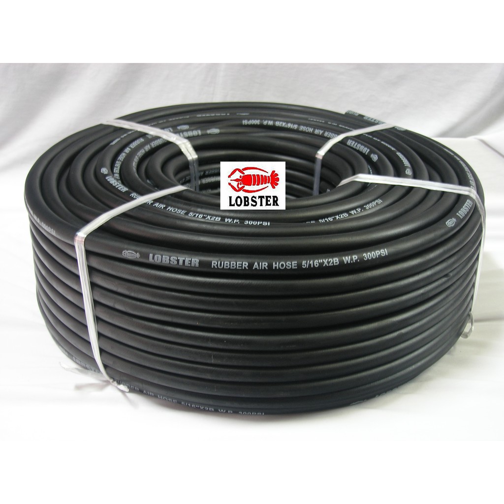 蝦牌 3/8" 黑色 高壓管 A級 管徑 9.5mm 100米 可耐300PSI 3分 橡膠高壓管 高壓橡膠風管 台灣製