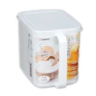 日本製 NAKAYA 手把收納盒 純白保鮮盒 保鮮盒 麵粉罐 附蓋保鮮盒 疊加保鮮盒 冷藏保鮮盒 冷凍保鮮盒 食物保存盒